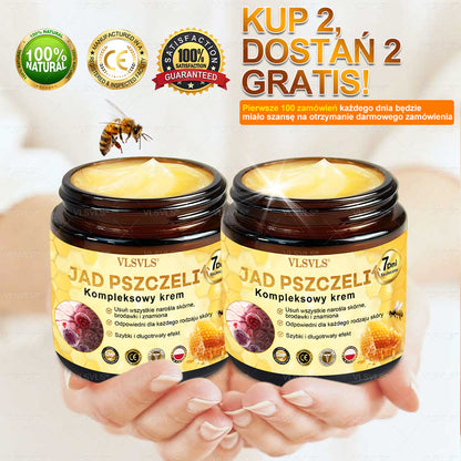 Wykonane i wysłane z Polski 🌟 𝑽𝑳𝑺𝑽𝑳𝑺® Krem z Jadem Pszczoły Kompleksowy Ostatni Dzień 80% ZNIŻKI (Opadająca Skóra, Drobne Zmarszczki, Utrata Jędrności, Płaskie Piersi, Opadające Biodra i Więcej)